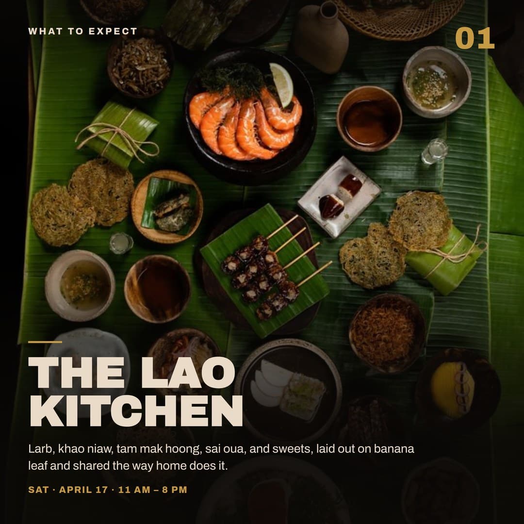 Social post about the Lao kitchen